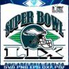 Vintage Philadelphia Eagles Super Bowl LIX 2025 Football Helmet SVG
