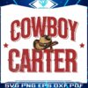 Western Style Cowboy Carter Hat in Comfort Colors PNG