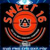 2025 Auburn Tigers Basketball Sweet 16 SVG Design