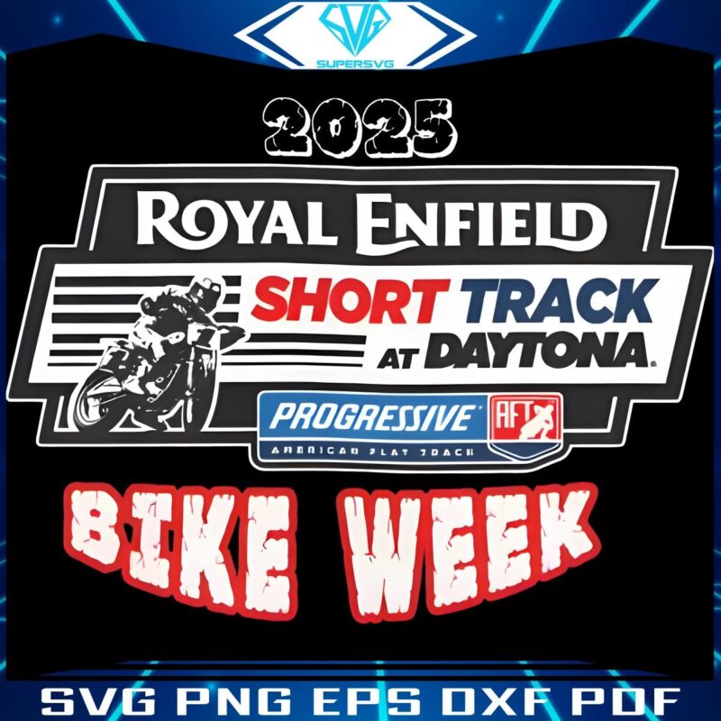 2025 Daytona Bike Week Royal Enfield Short Track Logo PNG