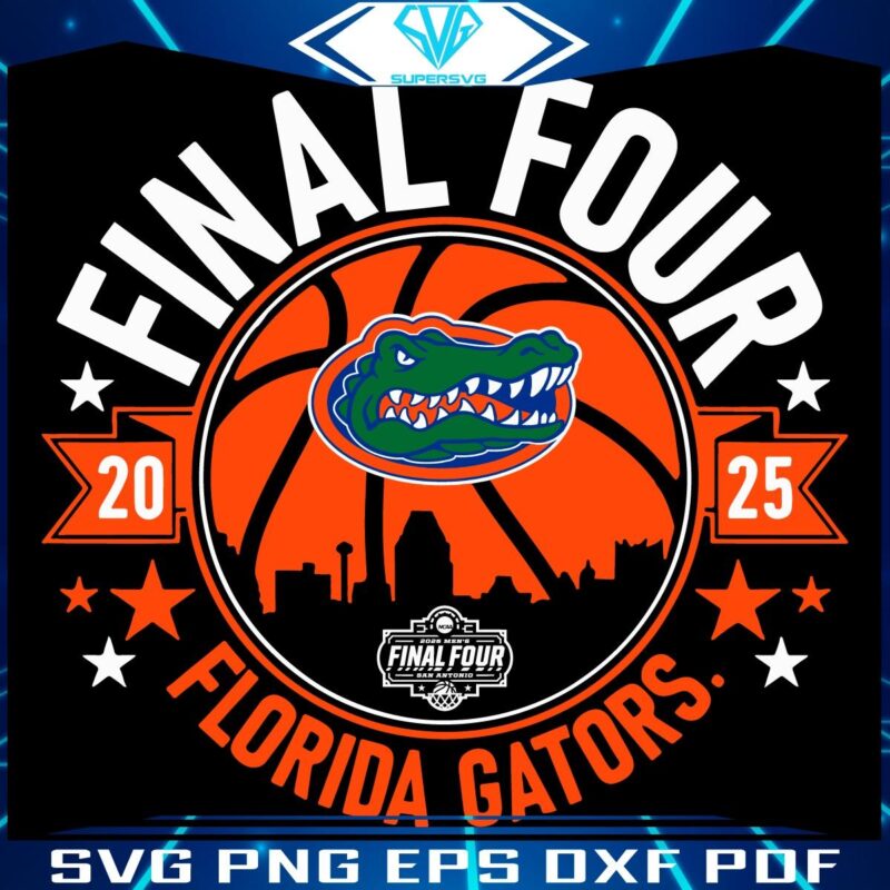 2025 Florida Gators Final Four Basketball SVG Design