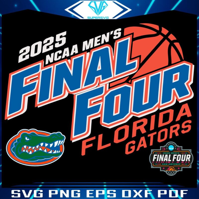 2025 NCAA Final Four Florida Gators Basketball SVG