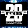 20Th Anniversary Mlb The Show SVG