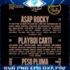 ASAP Rocky Playboi Carti Rock Rolling Loud LA Peso Pluma PNG