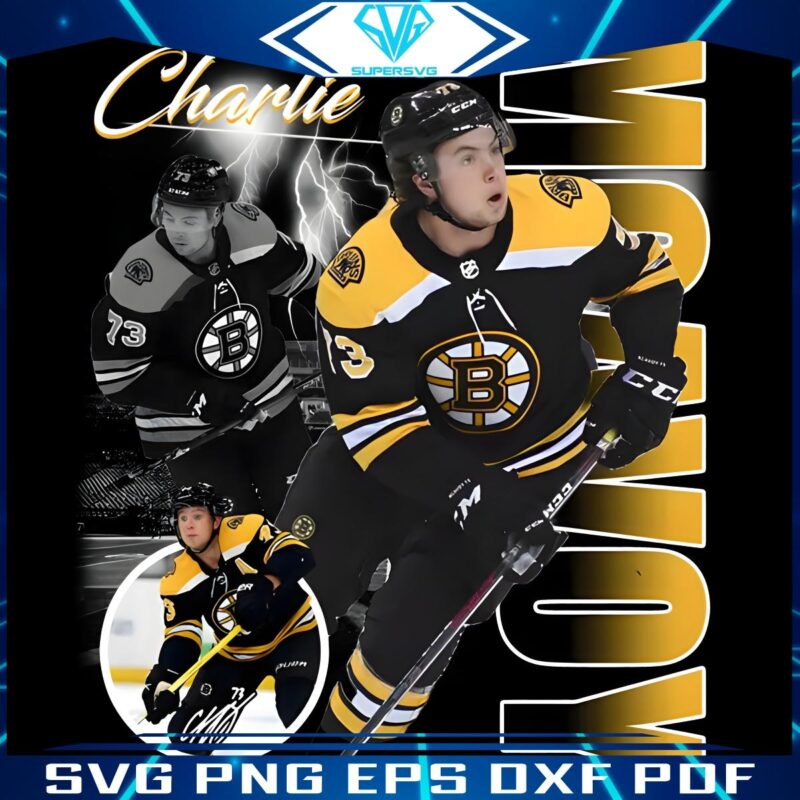 Charlie McAvoy Boston Bruins NHL Star in Dynamic PNG