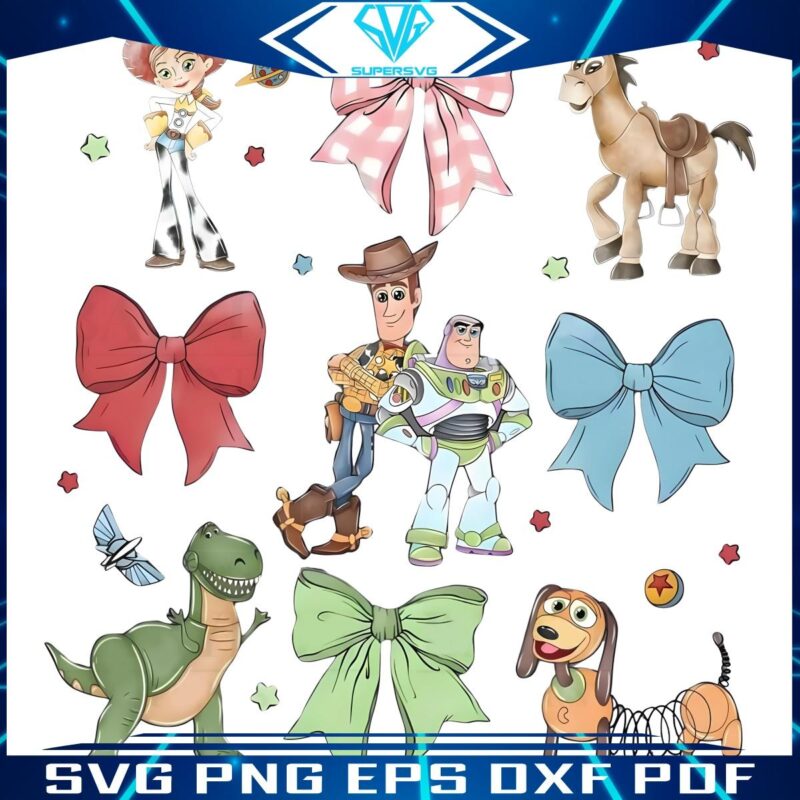 Chic Retro Bow Toy Story Friend in PNG Magic