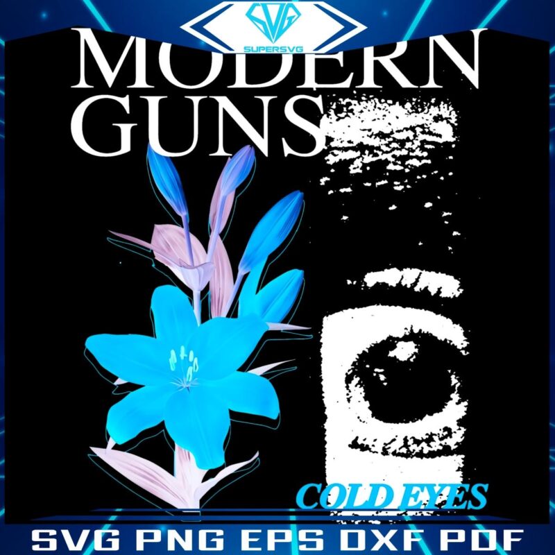 Cold Eyes on Modern Guns Striking PNG Design