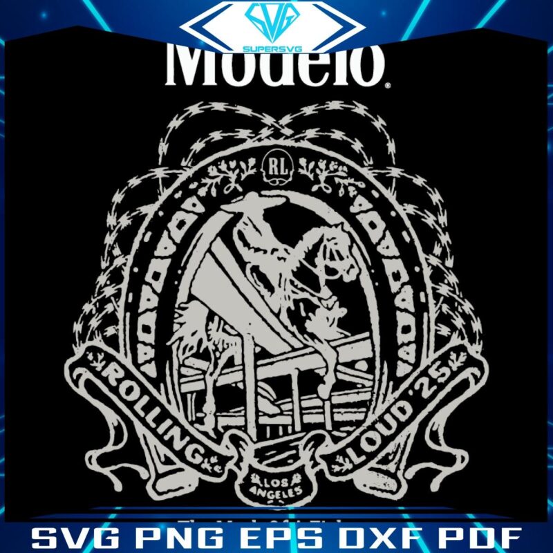 Concrete Cowboy SVG Rolling Loud X Modelo La 25