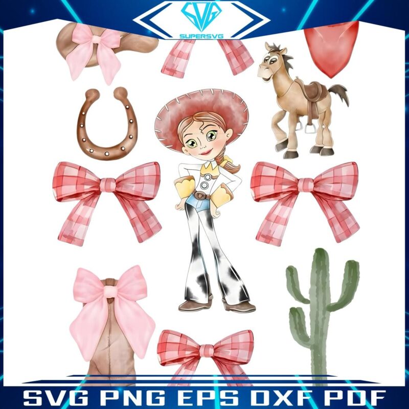 Coquette Bows Jessie Toy Story Magic in PNG