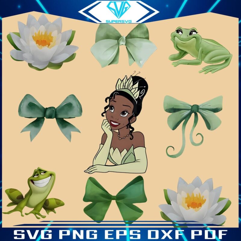 Coquette Bows Tianas Disney Magic in PNG