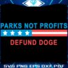 Defund Doge Parks Over Profits SVG