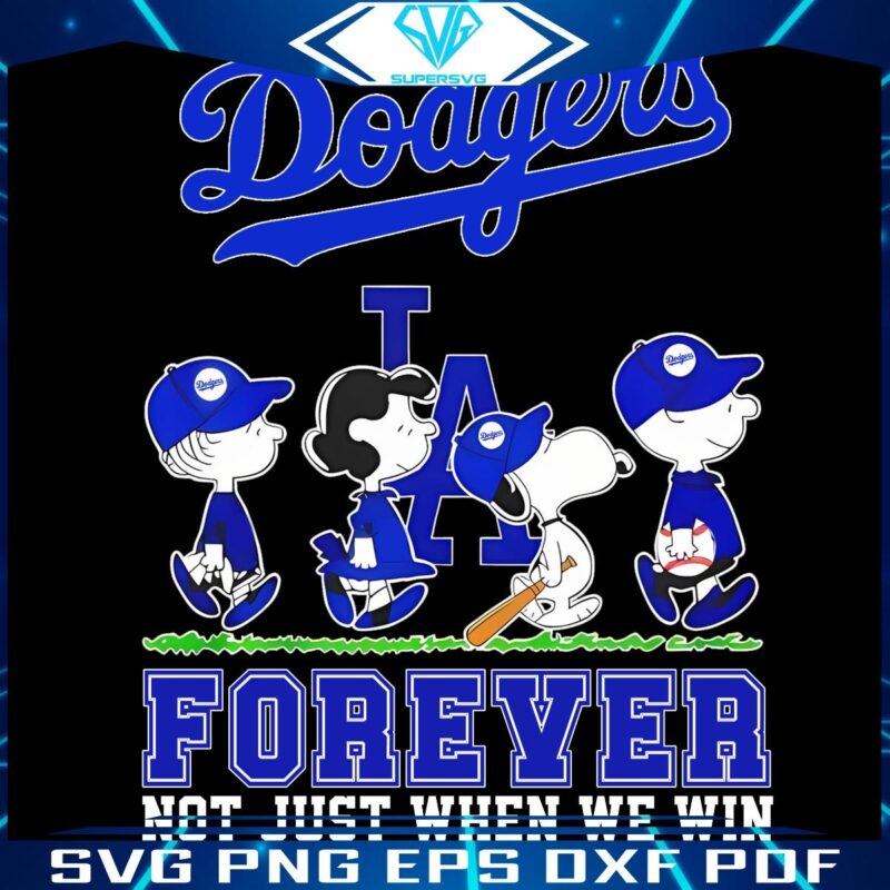 Dodgers Snoopy Always Loyal Win or Lose PNG