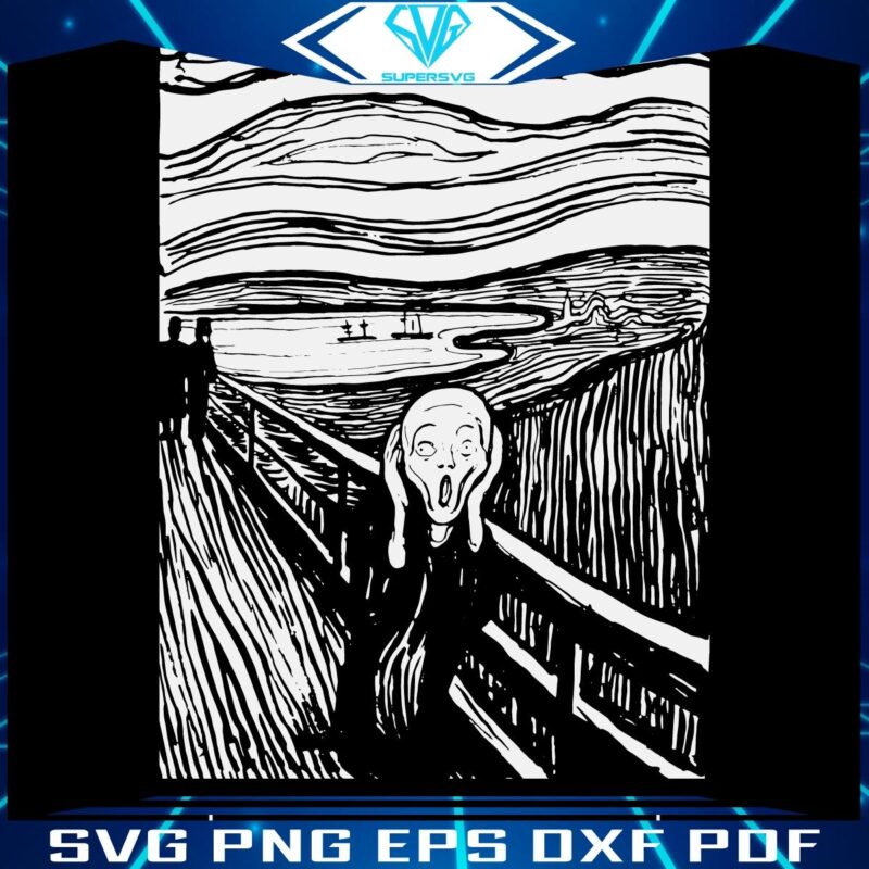 Edvard Munchs The Cry 1994 Iconic Art in SVG Format