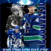 Elias Pettersson Canucks Star in Vibrant NHL PNG