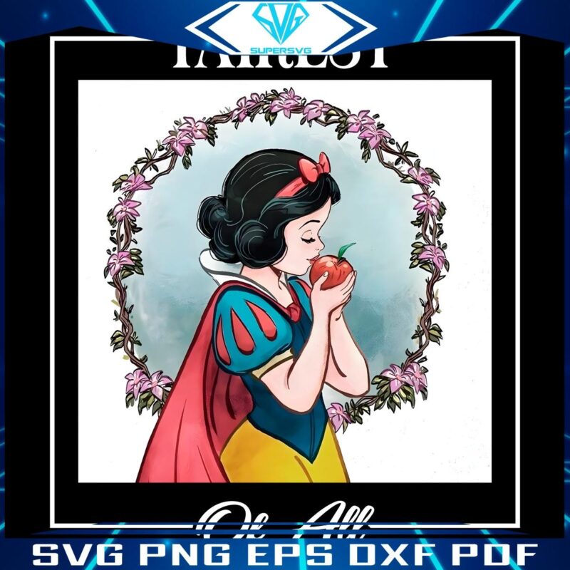Fairest of All Vintage Disney Snow White PNG