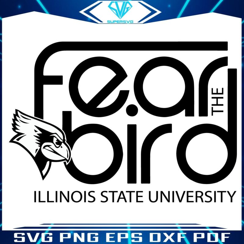Fear the Bird ISU Logo SVG for Illinois State Fans