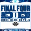 Final Four 2025 Duke Blue Devils NCAA Basketball SVG