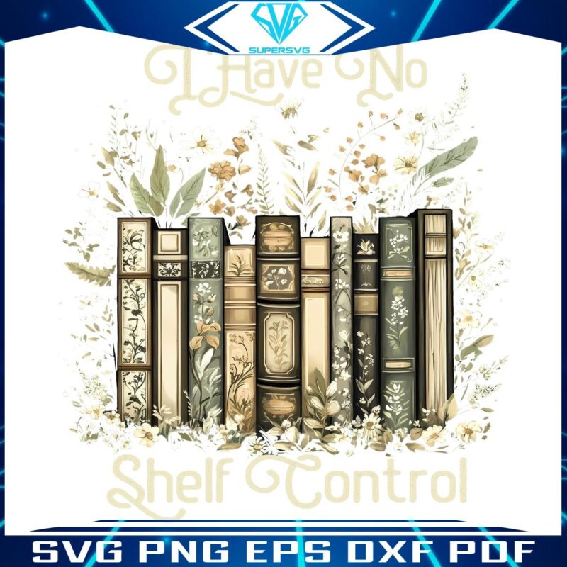 Floral Book Lovers Unite No Shelf Control PNG