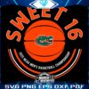 Florida Gators Sweet 16 Basketball 2025 SVG