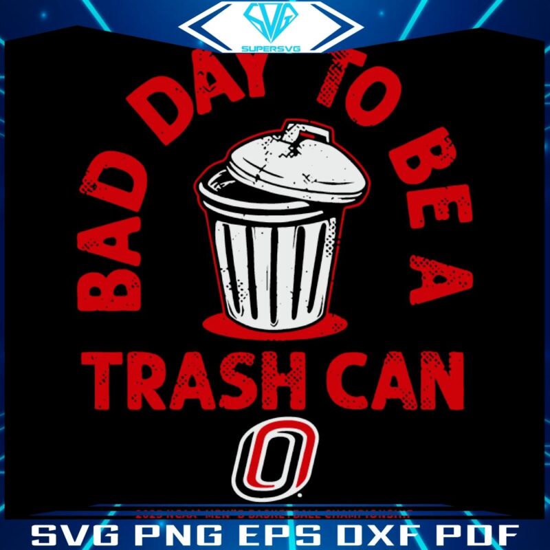 Funny Omaha Mavericks Trash Cans Tough Day Basketball SVG