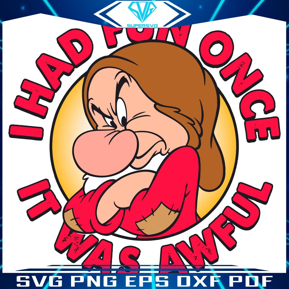 Grumpys Tale Fun Was Awful SVG Design