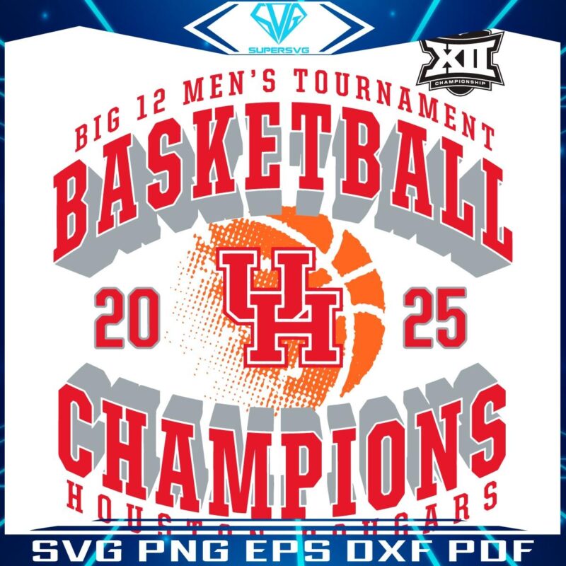 Houston Cougars Big 12 Champs SVG for Basketball Fans