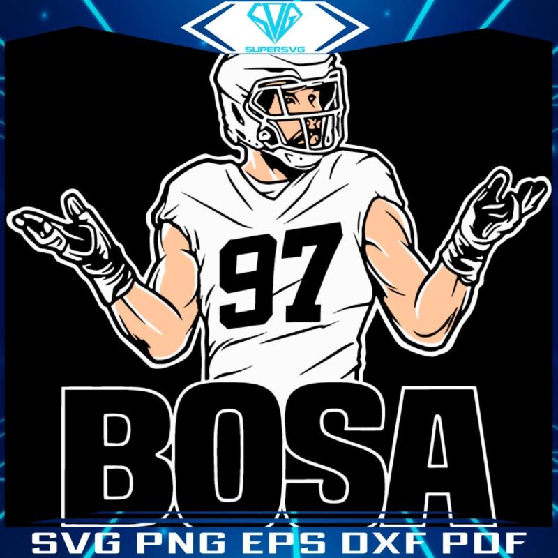 Joey Bosas Iconic Shrug 97 Buffalo Bills SVG