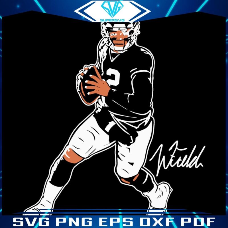 Justin Fields Signature SVG for New York Jets Fans