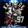 Kirill Kaprizov 97 Vintage Wild Signature in PNG