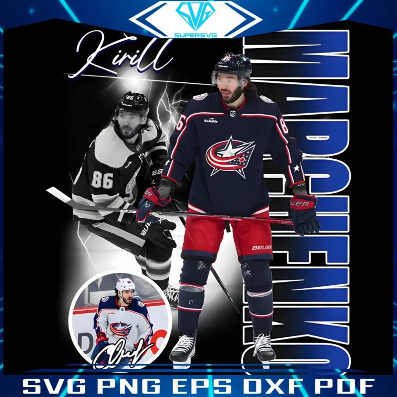 Kirill Marchenko Columbus Blue Jackets Star NHL Players SVGPNG
