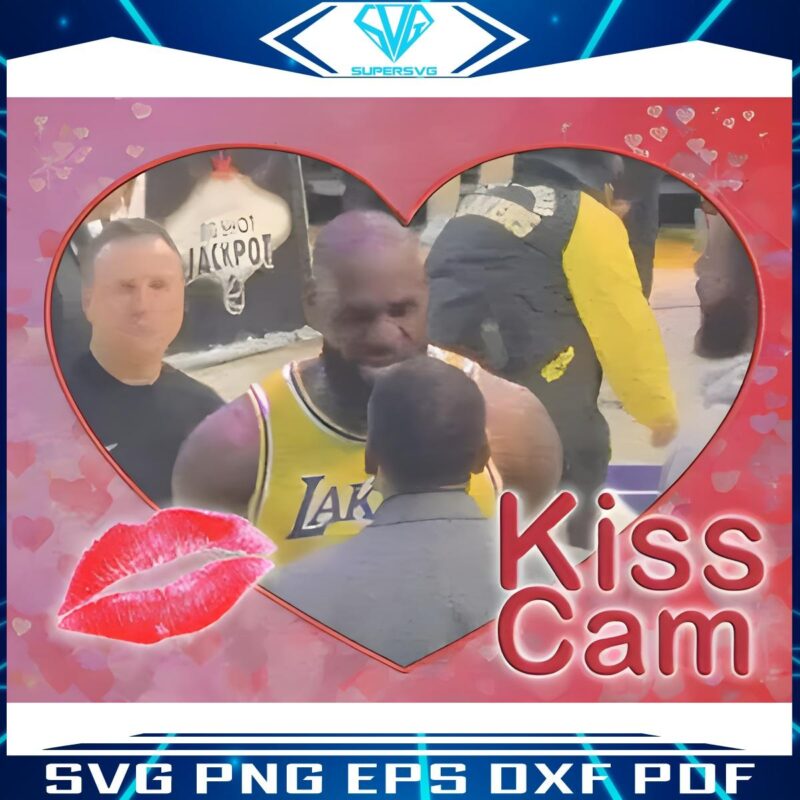Lebron James Kiss Cam Laughs Hilarious PNG