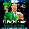 Make St Patricks Day Great Hilarious Irish Trump PNG
