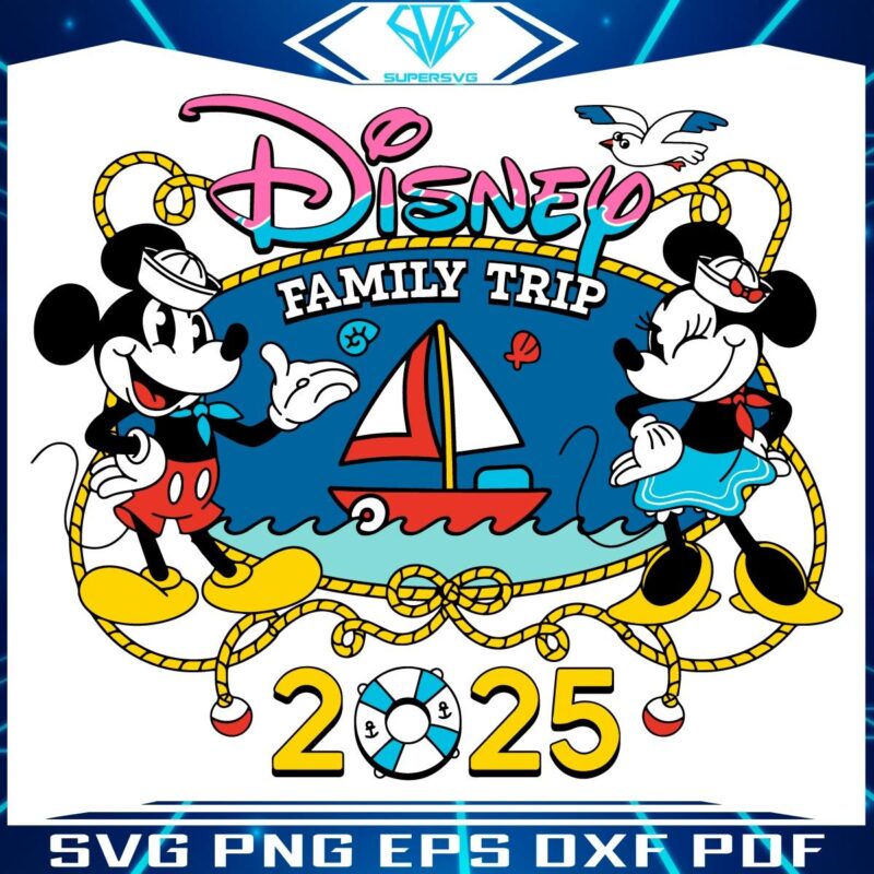 Mickey Mouse 2025 Disney Cruise Adventure SVG