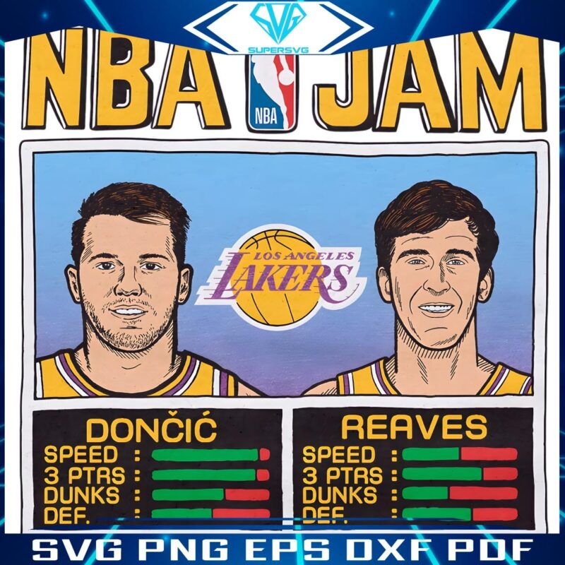 Nba Jam Los Angeles Lakers Doncic And Reaves PNG