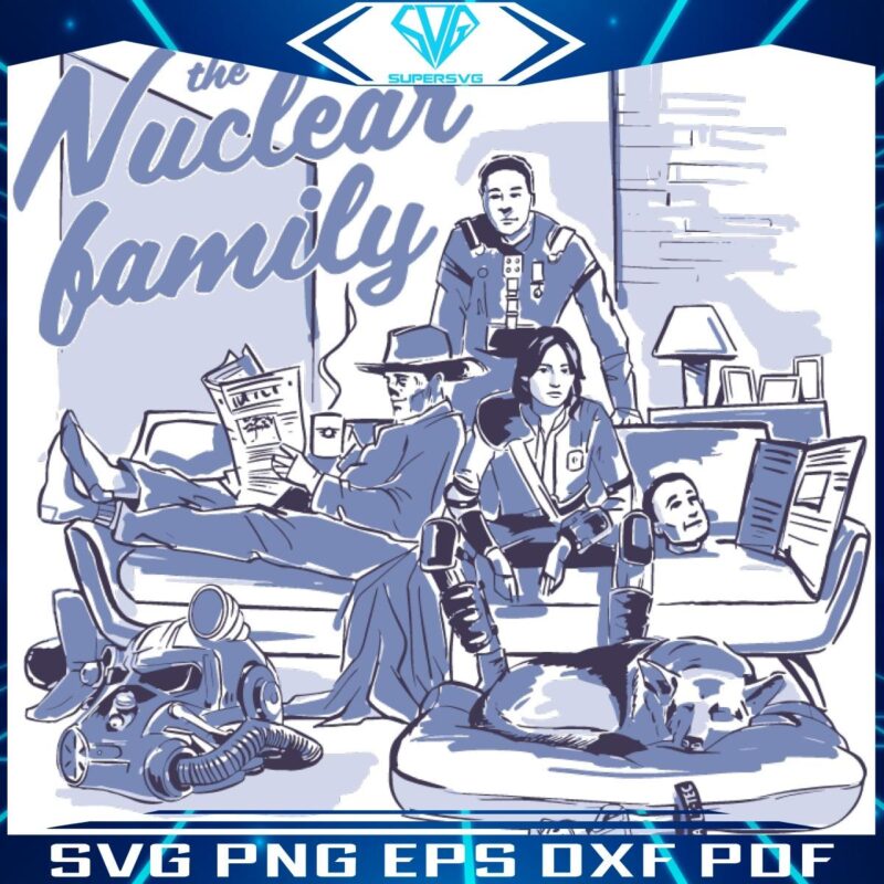 Nuclear Family SVG Fallouts Iconic Design