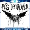 Pig Destroyer Bat Splatter Art SVG