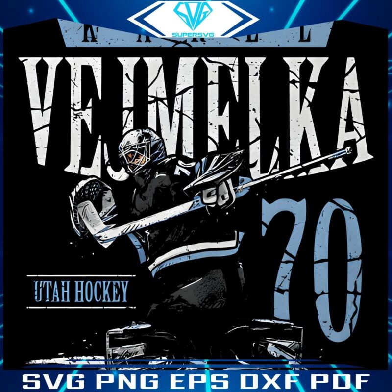 PNG of Karel Vejmelka Utah Hockey Clubs Star Goalie
