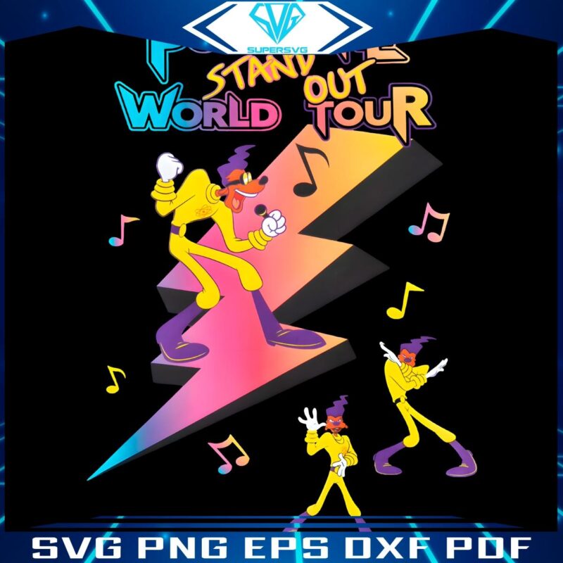 Powerlines Stand Out World Tour Goofy Movie Magic in PNG