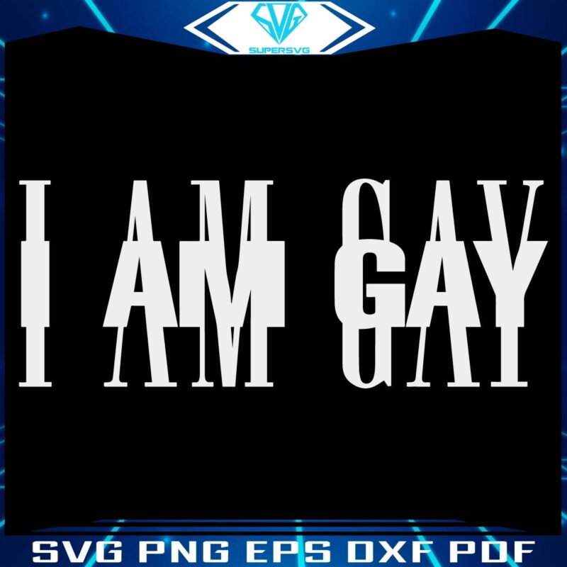 Proudly Gay SVG Design