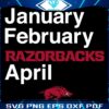 Razorback Pride SVG for JanApril Arkansas Fans