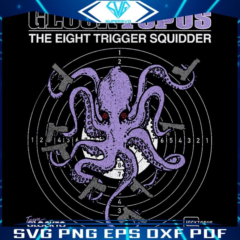 Retro Glocktopuss The EightTrigger Squidder in PNG