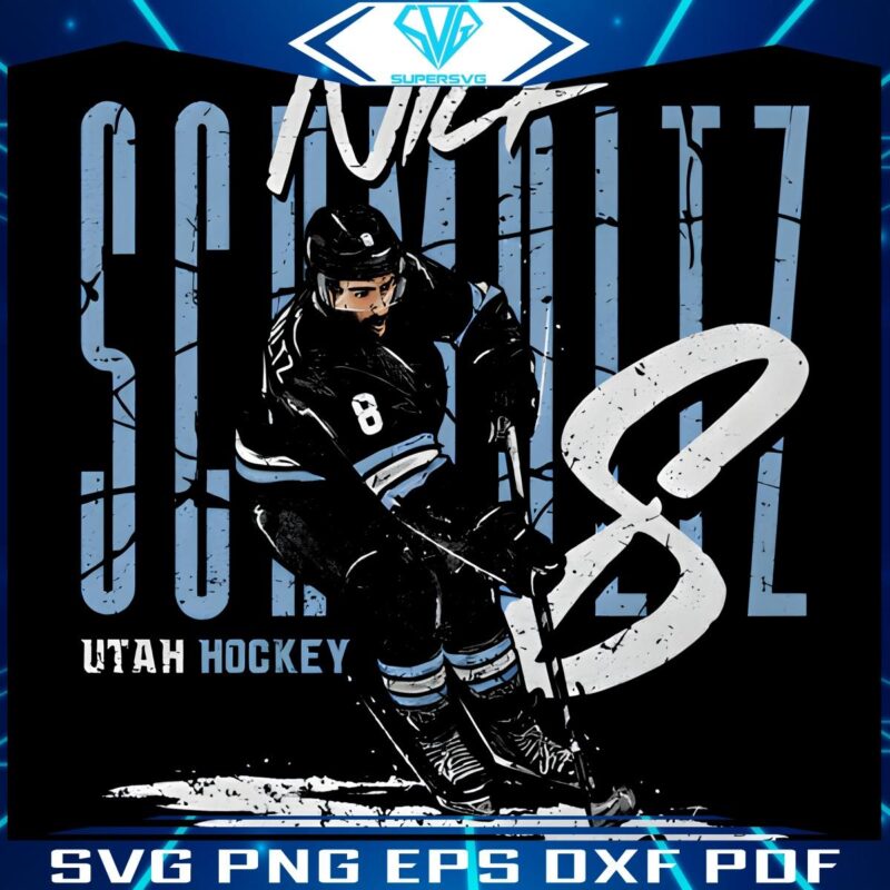 Retro Nick Schmaltz Utah Hockey Club in PNG Format