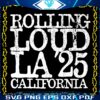 Retro Rolling Loud LA 25 California SVG Design