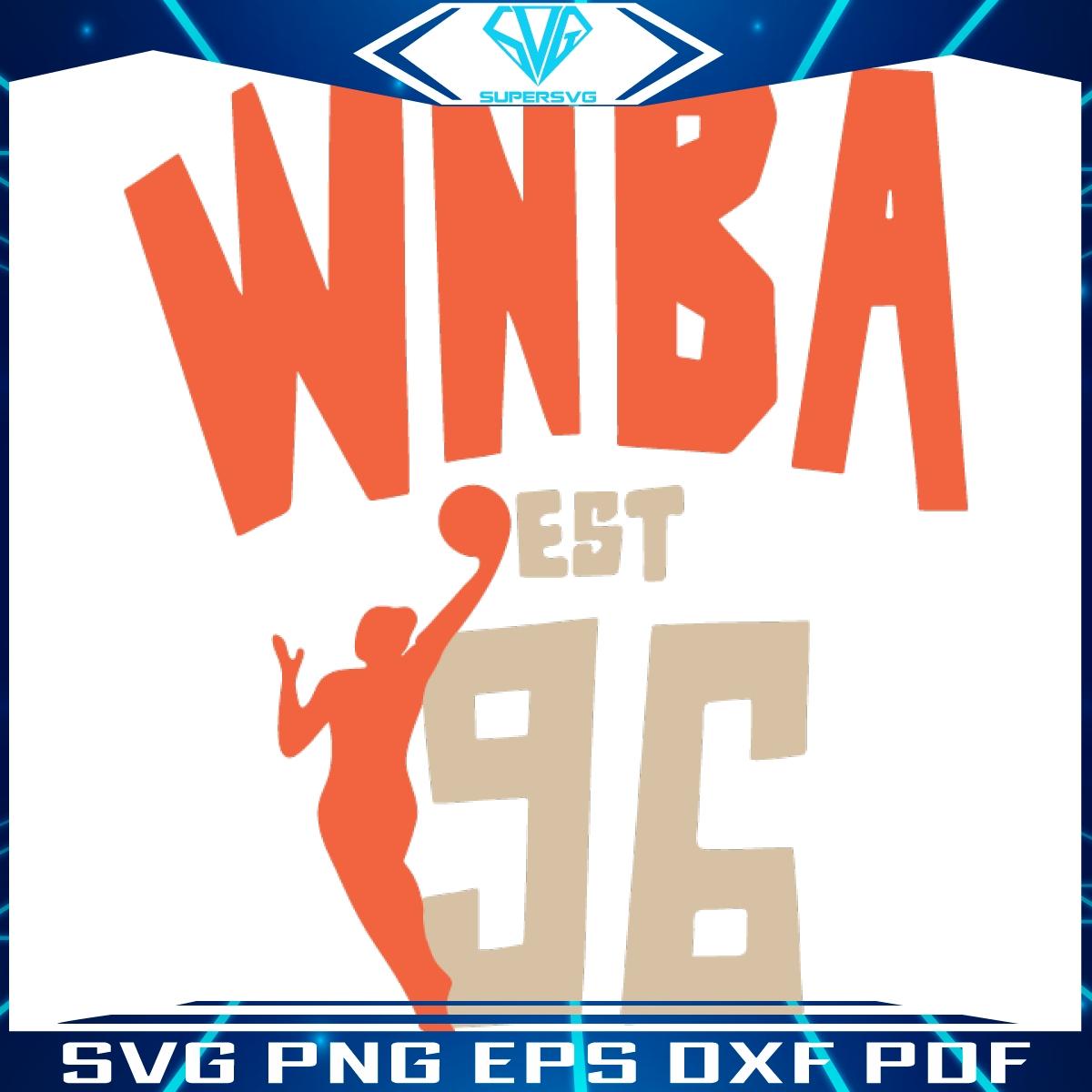 Retro WNBA 96 Classic SVG Design