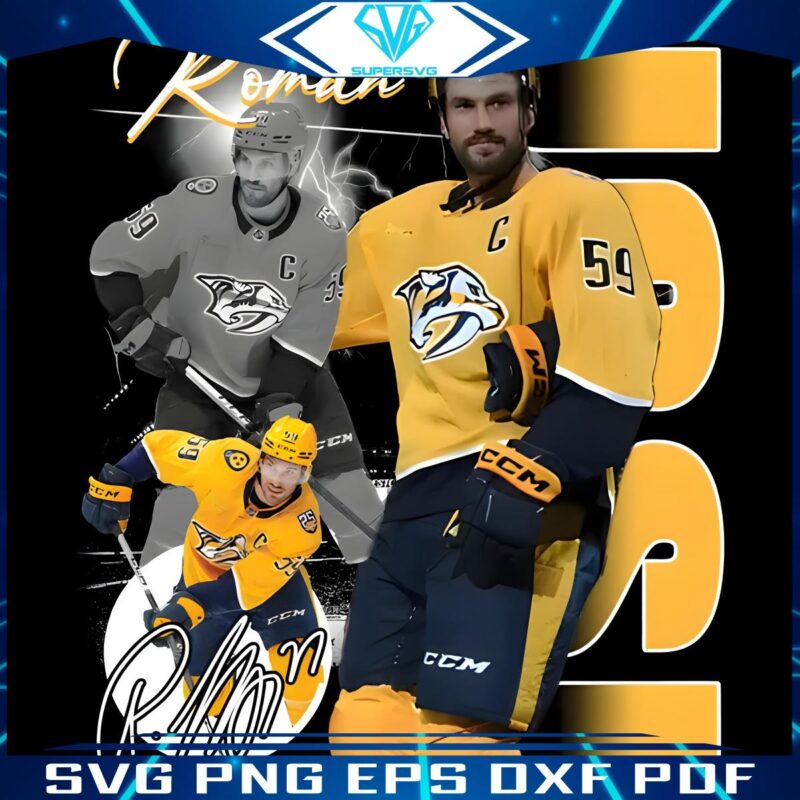 Roman Josi Nashville Predators Star in Stunning PNG