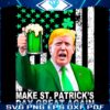 Shamrock Flag Trump Make St Patricks Day Great Again PNG