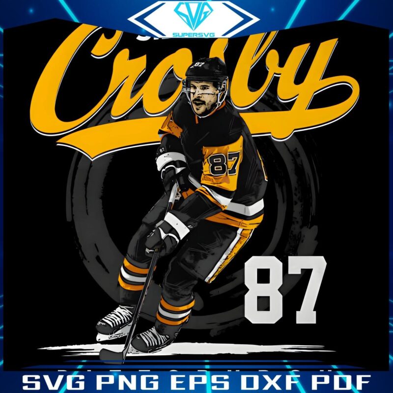 Sidney Crosby 87 Pittsburgh Penguins Hockey Star PNG