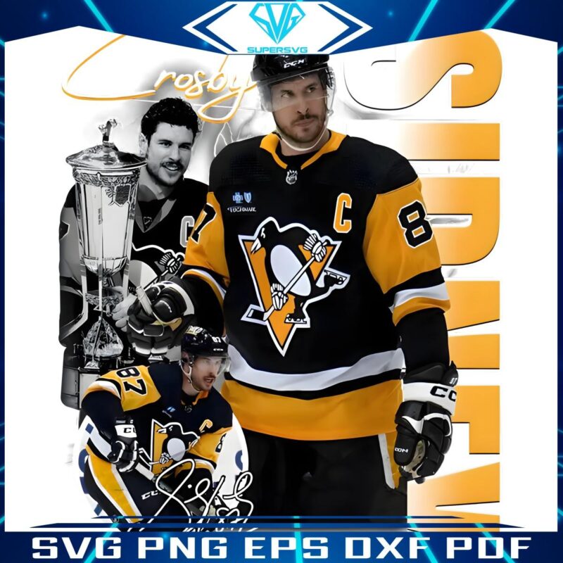 Sidney Crosby Pittsburgh Penguins NHL Star in PNG Format
