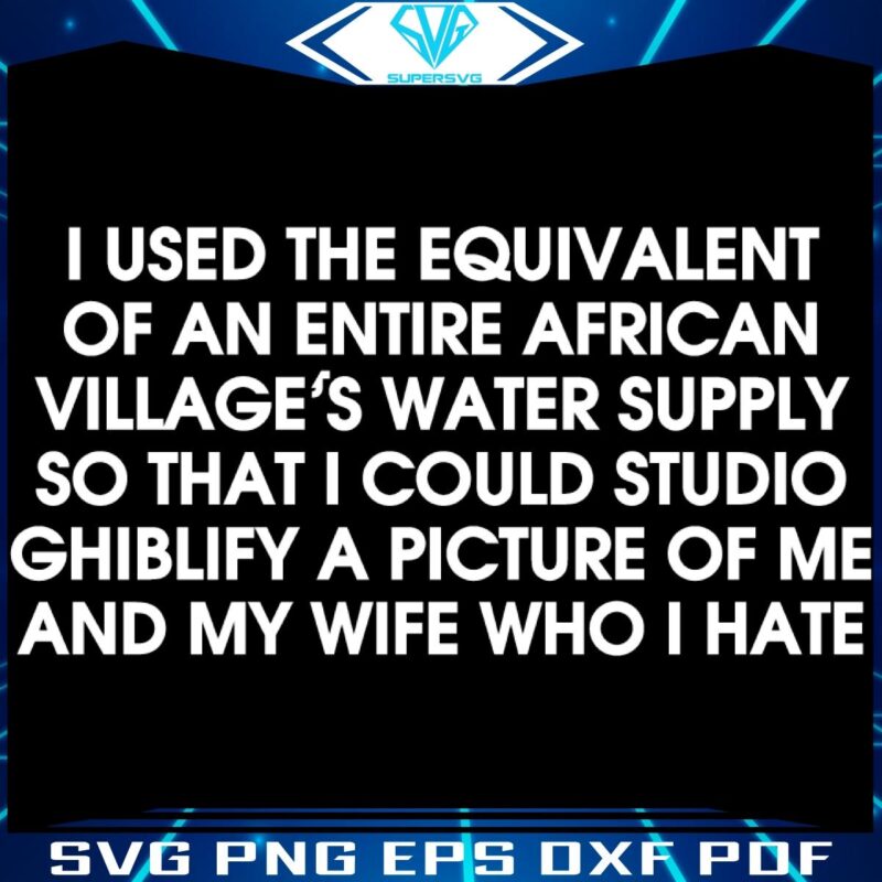 SVG Consuming an African Villages Water Supply