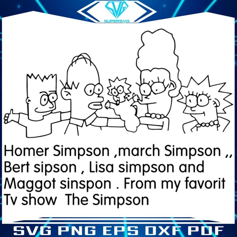 SVG Delight Iconic Moments from My Favorite TV Show The Simpsons